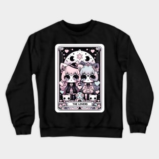 The Lovers Tarot Card Kawaii Pastel Goth Creepy Cute Anime Crewneck Sweatshirt